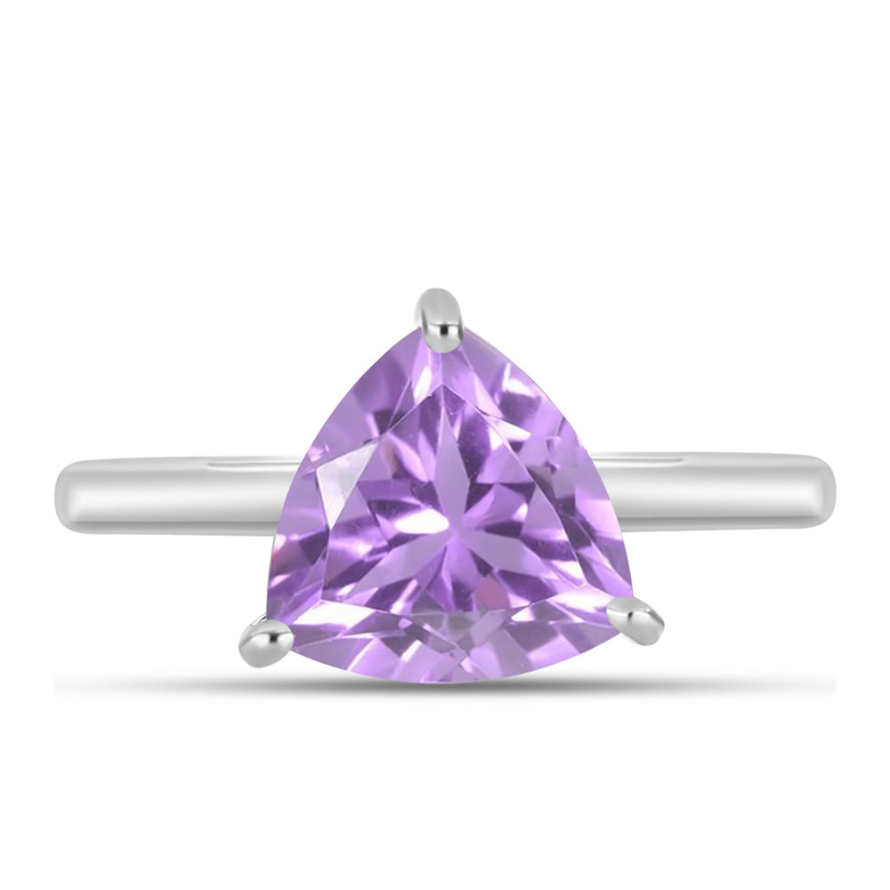 Silberring mit Rose De France Amethyst 1 