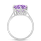 Silberring mit Rose De France Amethyst