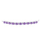 Silberarmband mit Rose De France Amethyst
