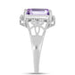 Silberring mit Rose De France Amethyst