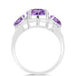 Silberring mit Rose De France Amethyst