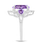 Silberring mit Rose De France Amethyst