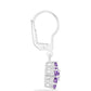 Silberohrringe mit Rose De France Amethyst