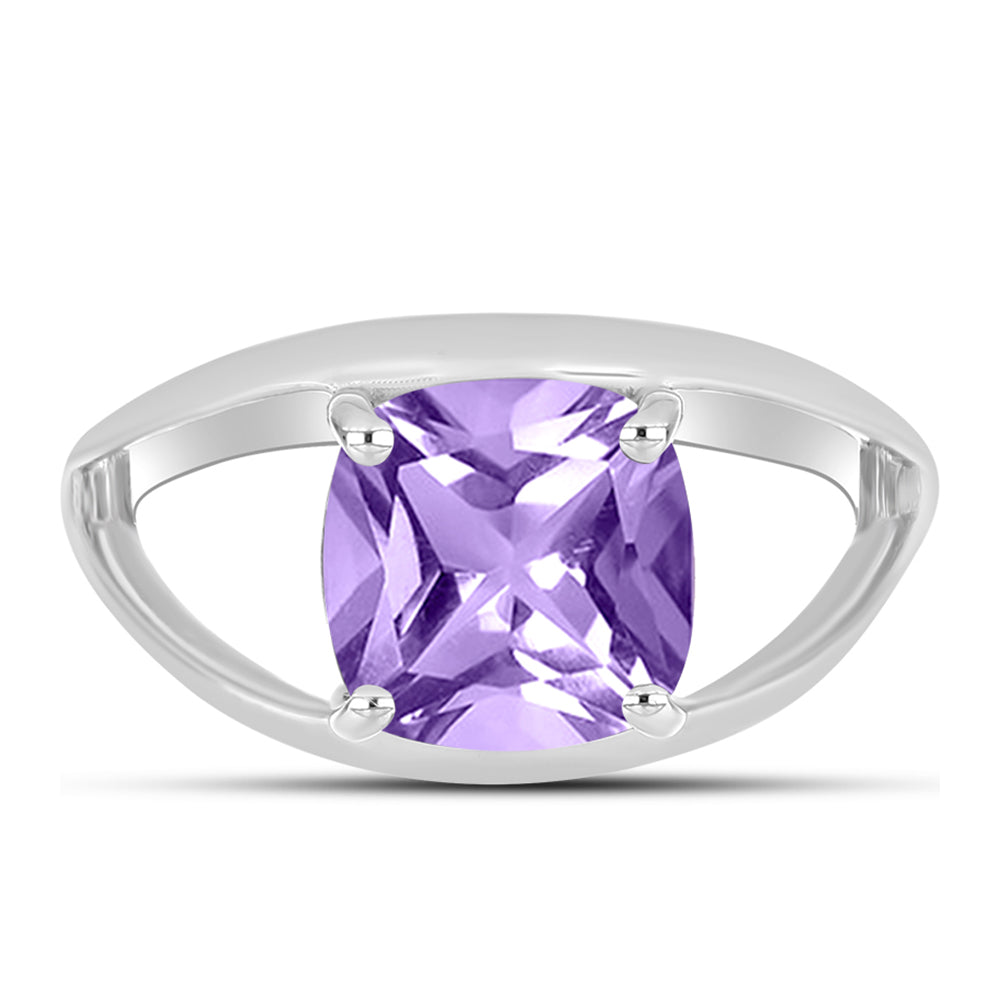 Silberring mit Rose De France Amethyst 1 