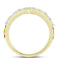 Goldplattierter Silberring mit Regenbogenmondstein und marokkanischem Amethyst