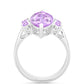 Silberring mit Rose De France Amethyst