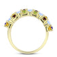Goldplattierter Silberring mit Regenbogenmondstein und marokkanischem Amethyst