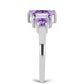 Silberring mit Rose De France Amethyst