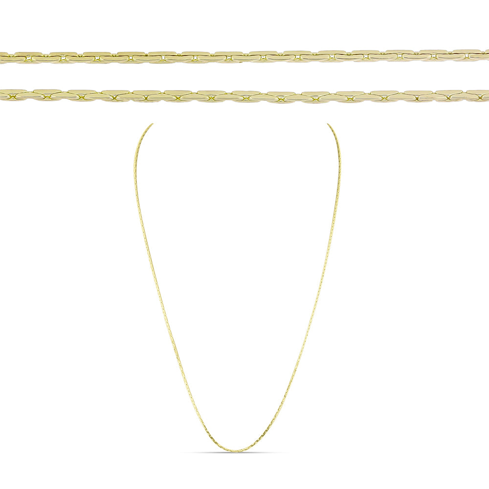Goldplattierte Silberhalskette 1 