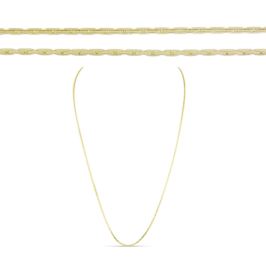 Goldplattierte Silberhalskette
