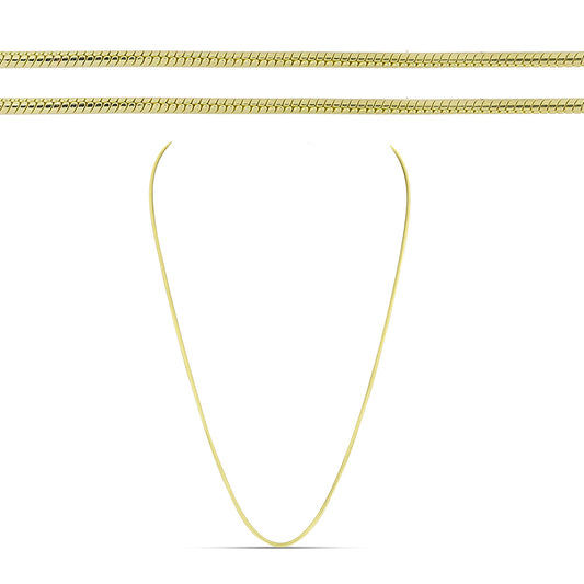 Goldplattierte Silberhalskette