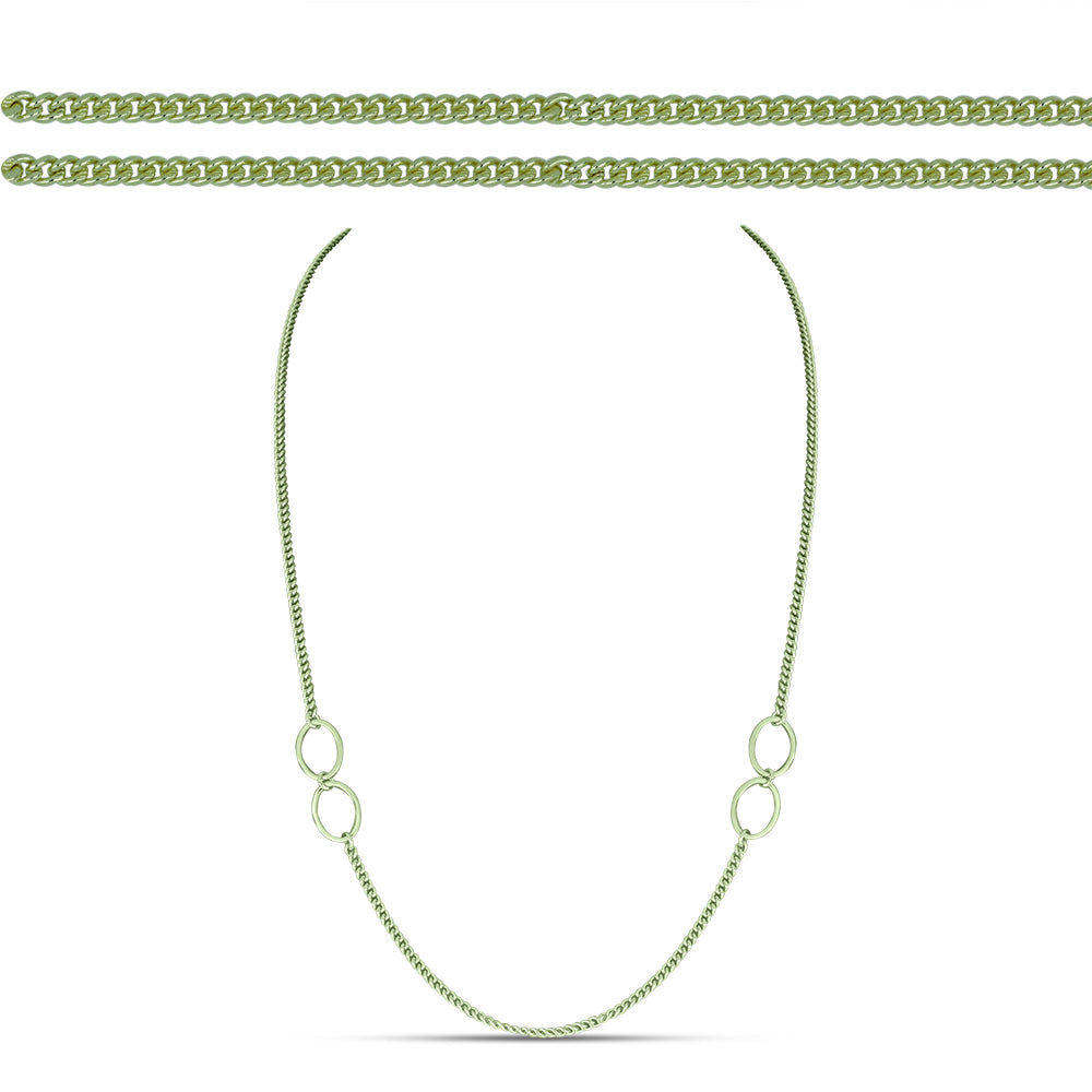 Goldplattierte Silberhalskette 1 