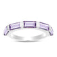 Silberring mit Rose De France Amethyst