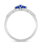 Silberring mit australischem blauem Saphir