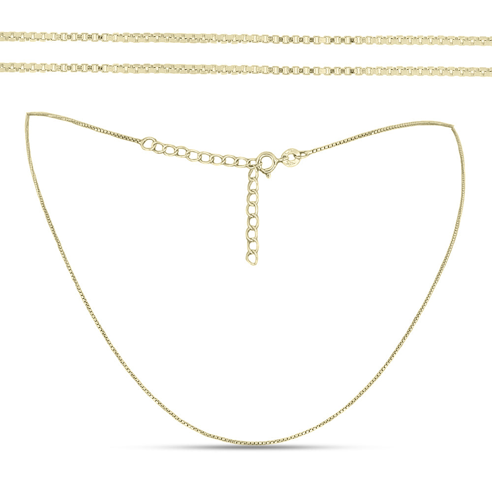 Goldplattierte Silberhalskette 1 