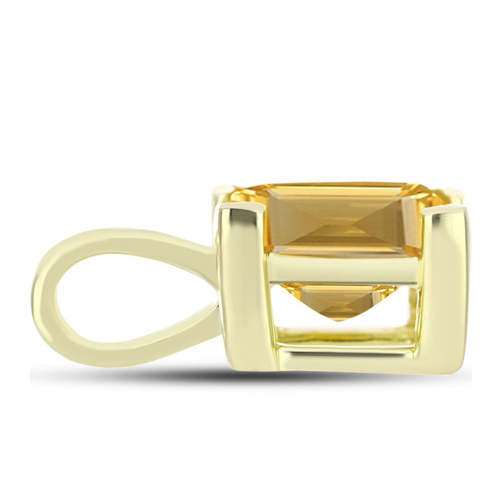 Goldplattierter Silberanhänger mit goldfarbenem Rio Zitrin 2 