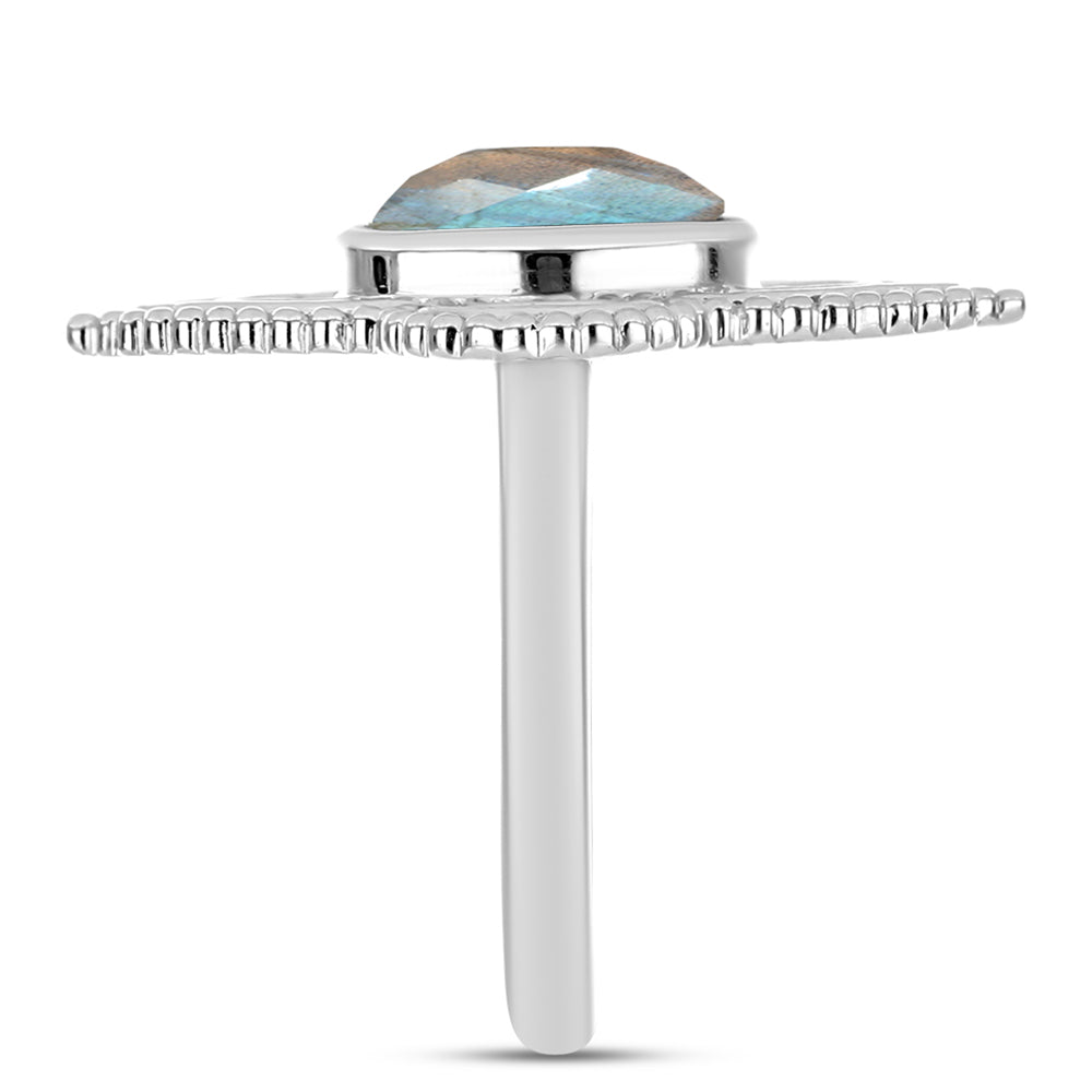 Silberring mit Labradorit 4 