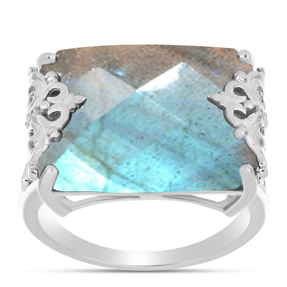Silberring mit Labradorit 3 