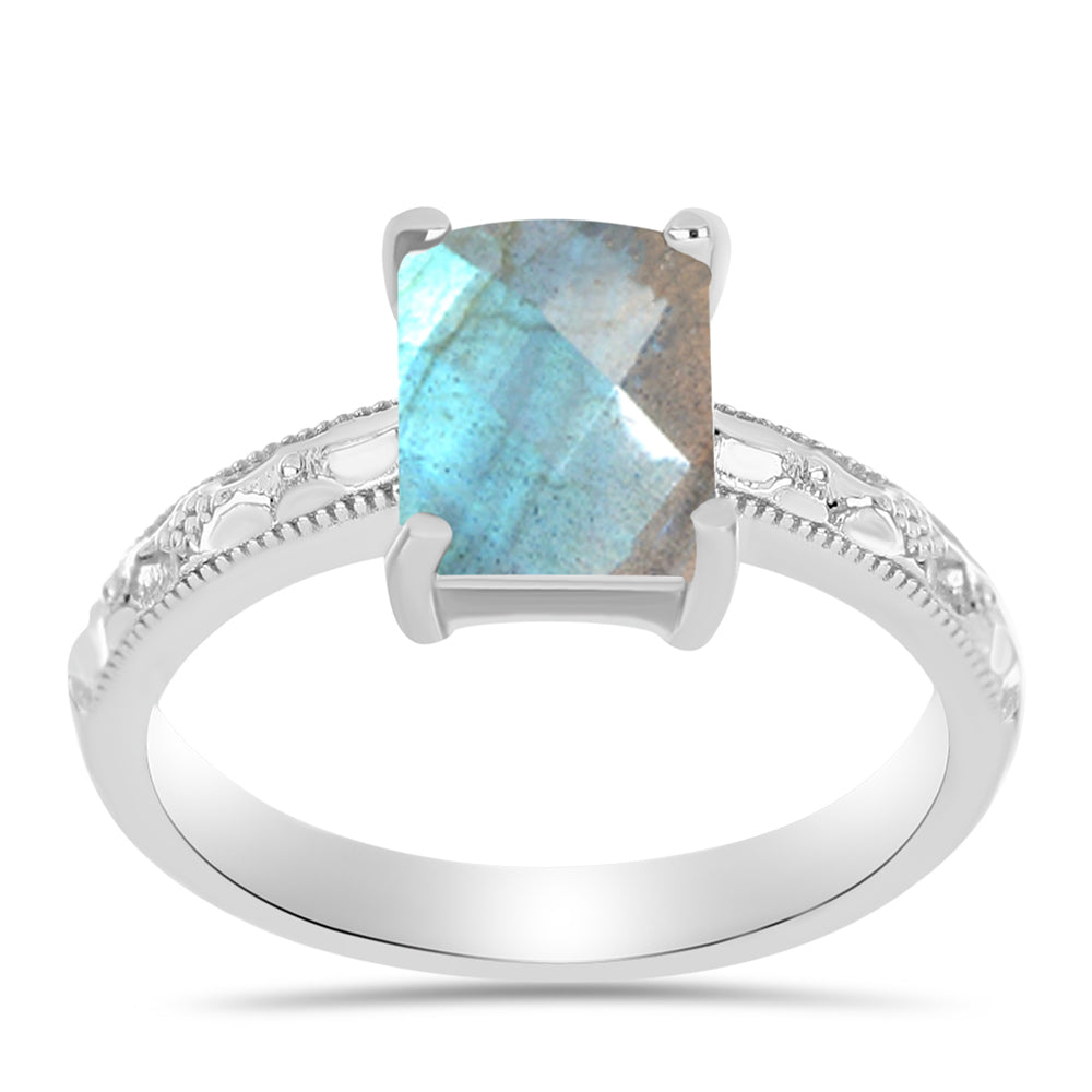 Silberring mit Labradorit