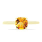 Goldplattierter Silberring mit goldfarbenem Rio Zitrin