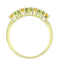 Goldplattierter Silberring mit marokkanischem Amethyst und Zitrin aus dem Ural