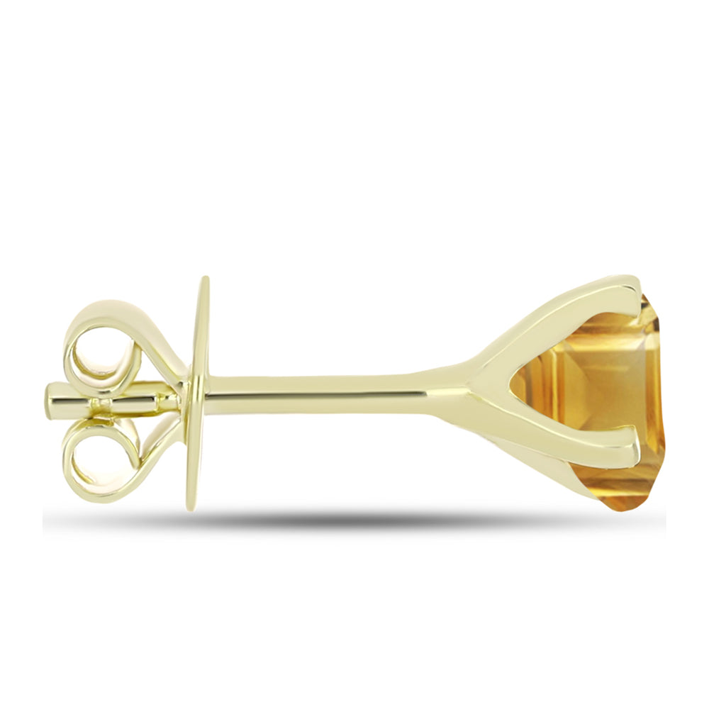 Goldplattierte Silberohrringe mit goldfarbenem Rio Zitrin 2 