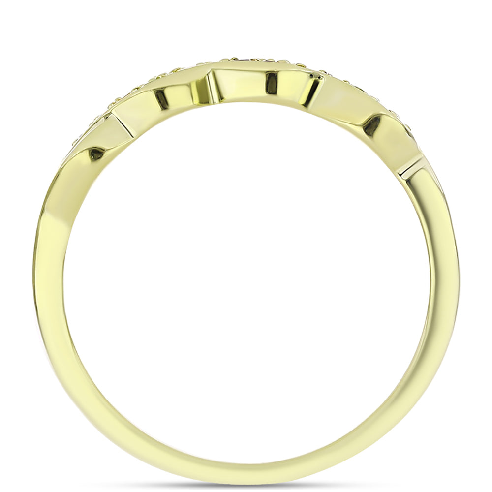 Goldplattierter Silberring mit marokkanischem Amethyst und Zitrin aus dem Ural