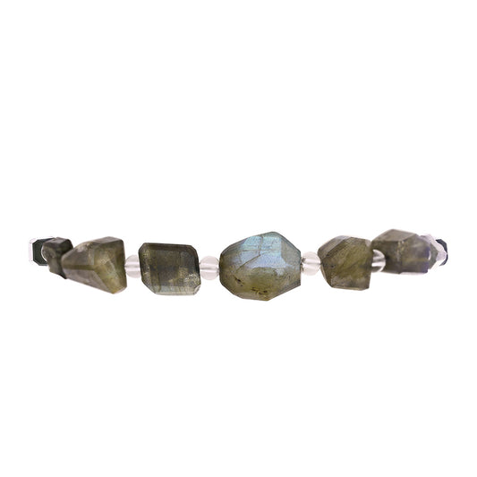 Silberarmband mit Labradorit
