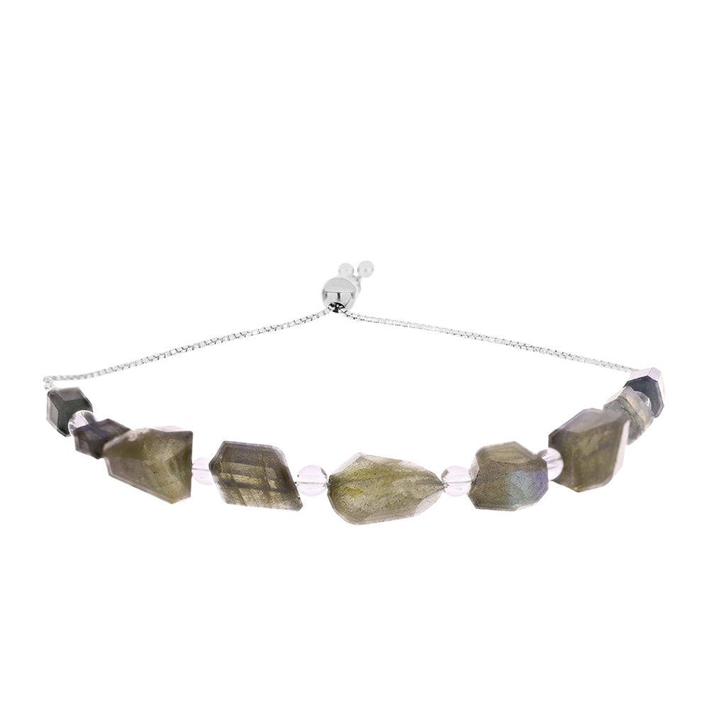Silberarmband mit Labradorit 1 