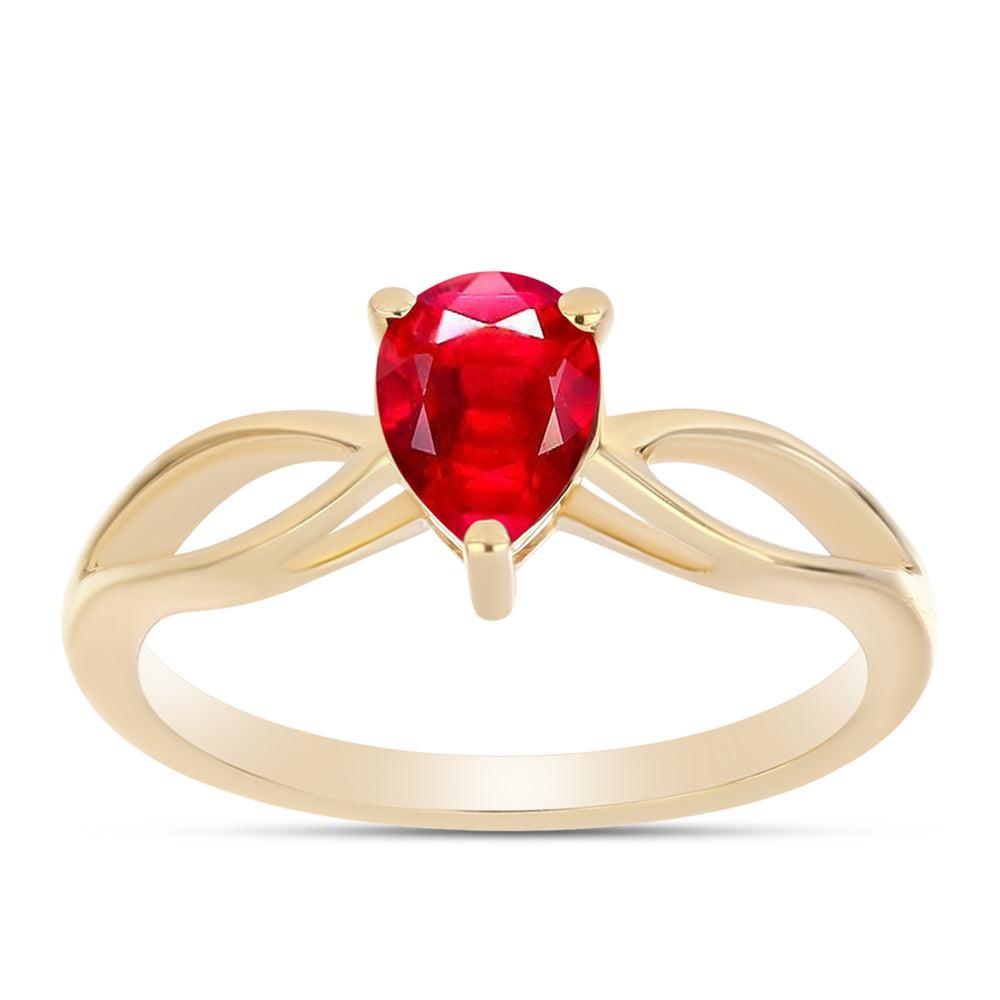Goldplattierter Silberring mit rotem Achat