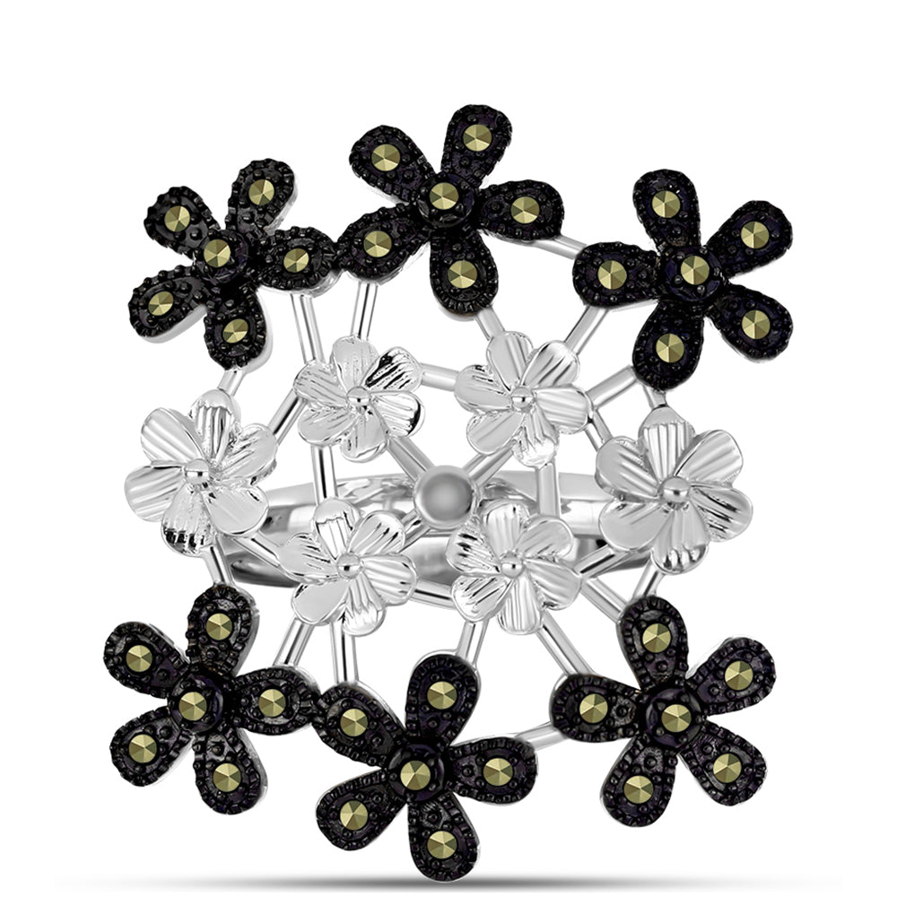 Silberring mit österreichischem Markasit 1 