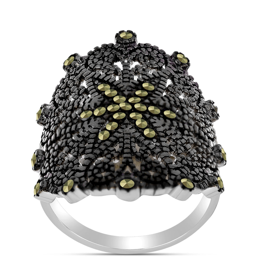 Silberring mit österreichischem Markasit 3 