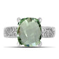 Silberring mit grünem Amethyst