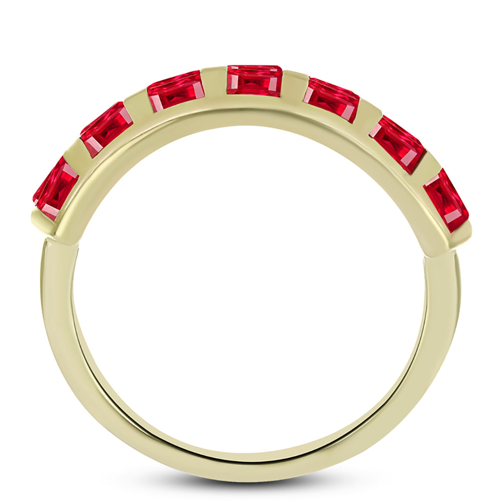 Goldplattierter Silberring mit rotem Achat