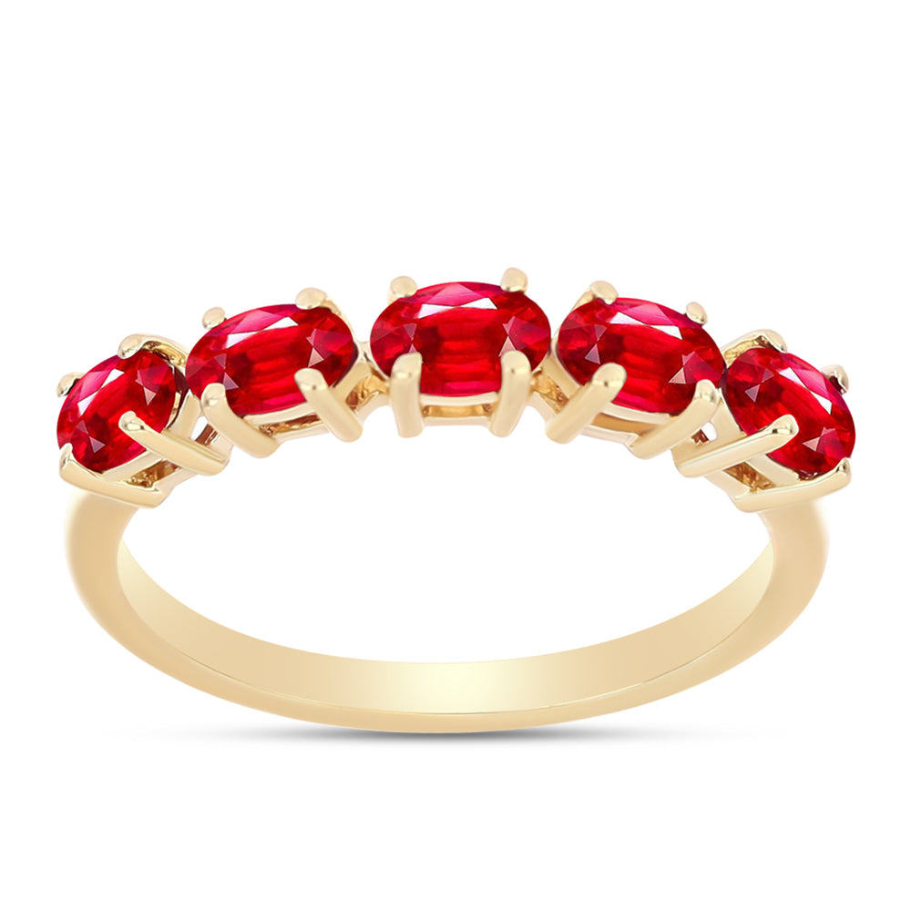 Goldplattierter Silberring mit rotem Achat 1 