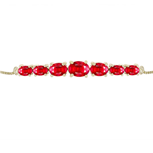 Goldplattiertes Silberarmband mit rotem Achat