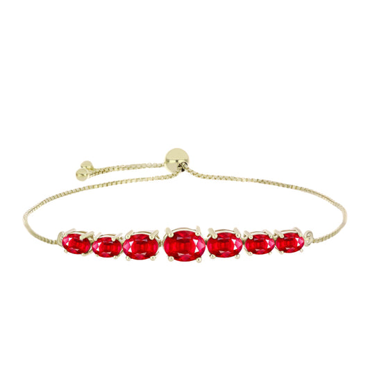 Goldplattiertes Silberarmband mit rotem Achat