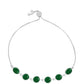 Silberarmband mit grünem Chalcedon