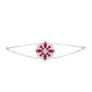Silberarmband mit Rubin aus Madagaskar