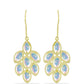 Goldplattierte Silberohrringe mit Welo-Opal