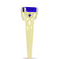 Goldplattierter Silberring mit blauem Achat