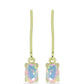 Goldplattierte Silberohrringe mit Welo-Opal