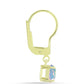 Goldplattierte Silberohrringe mit Welo-Opal