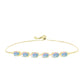 Goldplattiertes Silberarmband mit Welo-Opal