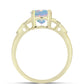 Goldplattierter Silberring mit Welo-Opal