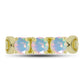Goldplattierter Silberring mit Welo-Opal