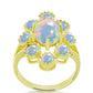 Goldplattierter Silberring mit Welo-Opal