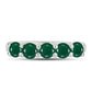 Silberring mit grünem Chalcedon
