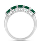 Silberring mit grünem Chalcedon