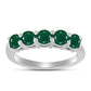 Silberring mit grünem Chalcedon